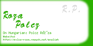 roza polcz business card